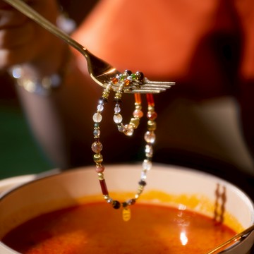 13°N的香氣｜紅玉髓紅銅鈦紅虎眼雙圈手鍊 C1727