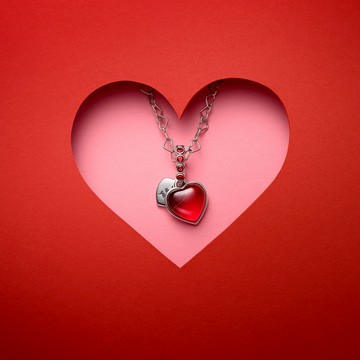 [客製化卡片]✨【Pandora官方直營】紅心 Murano 琉璃雙墜吊飾/項鏈套組。生日禮物。情人節禮物