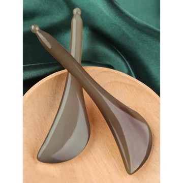 白水牛角撥筋棒女臉部刮痧板面部眼部通用刮眼棒臉淋巴家用