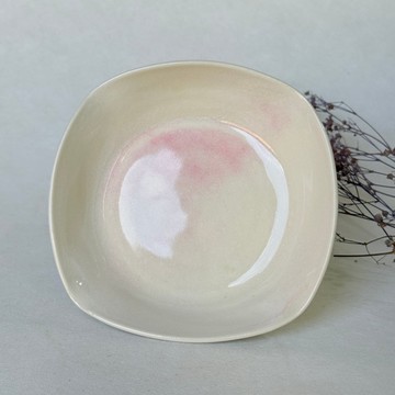 櫻花眼淚。手工陶器盤子 陶盤 蛋糕盤 甜點盤 新年禮物
