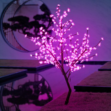 LED發光樹燈櫻花樹桃花樹仿真庭院景觀樹燈圣誕節日樹燈防水戶外