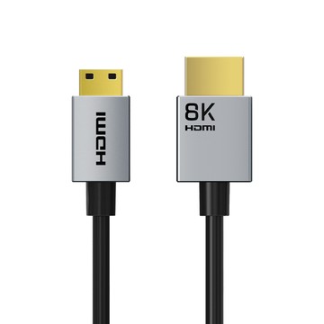 CABLETIME Mini HDMI轉HDMI轉接線 HDMI2.1版微型8K高清轉換線(3M)