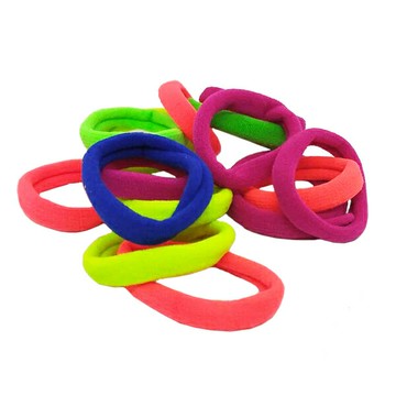 多色布髮圈  糖果髮束 彩色髮圈髮飾 無接縫髮圈 毛巾圈彈性髮帶 贈品禮品