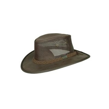 BARMAH HATS 1064OI 巴馬帽 澳洲經典皮革牛仔帽/圓盤帽 棕色