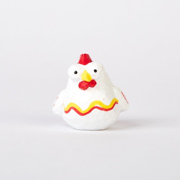 Fufu 閃耀的小公雞木雕