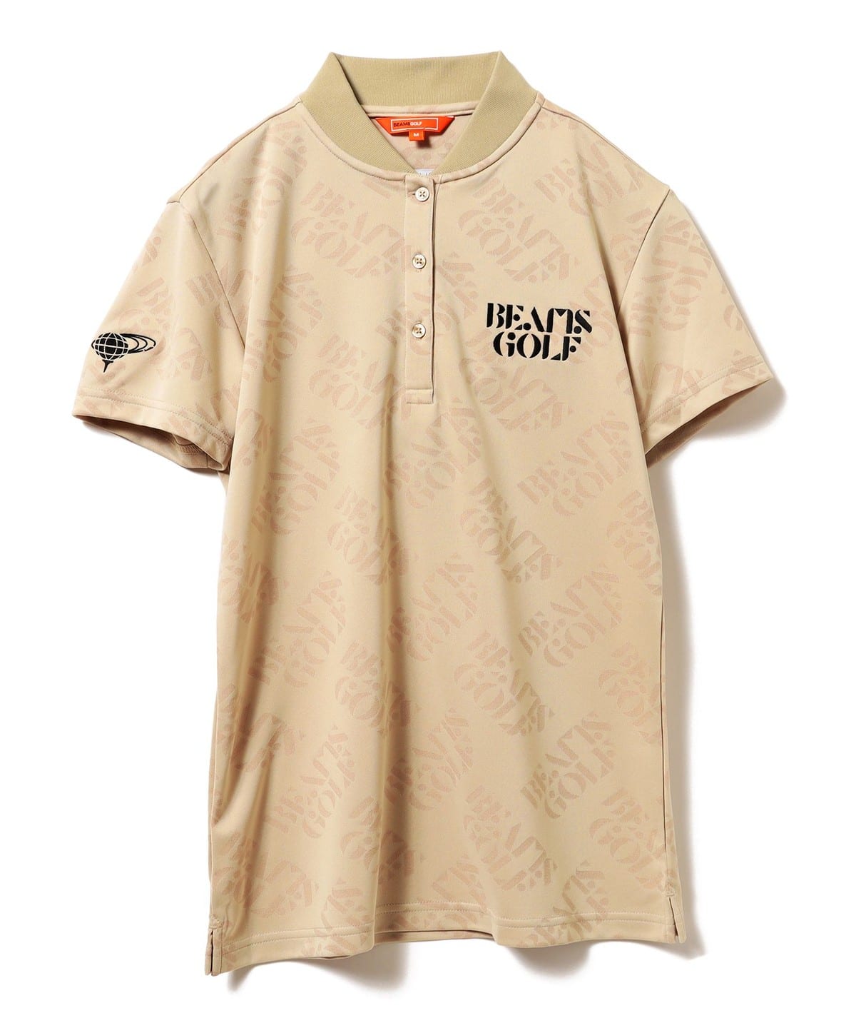 BEAMS GOLF ORANGE LABEL サークルロゴ ジャカードポロシャツ | LINE