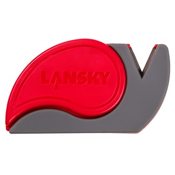 Lansky 美國磁鐵吸附2合1功能V口磨刀器 陶瓷開箱刀片 LSSCUT  1個  紅色  6.5 x 4cm