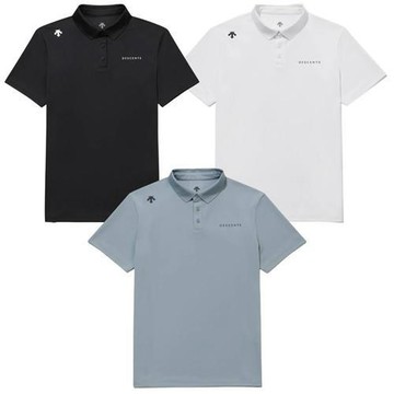 Descente 迪桑特 短袖上衣 男裝 Polo衫 SR123UPS15-BLK0/SR123UPS15-WHT0/SR123UPS15-DBLU