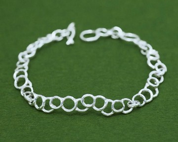 獨特的手鍊 - 香檳氣泡設計 - 送給她的禮物 - 低過敏性