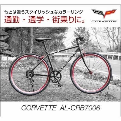 CORVETTE】シボレー ロードバイク 美品 赤 自転車 シマノ 6段切替付