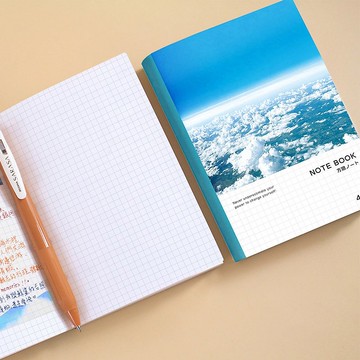 Chuyu A6/50K方格筆記(4x4mm)/附可撕便條/加厚手札本/萬用記事本