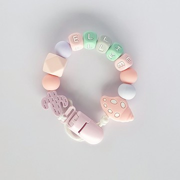 客製化 27公分 ELLIE 貝殼 仙人掌 奶嘴鏈