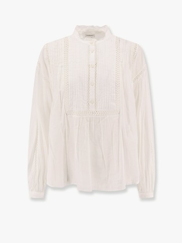 Disia cotton shirt with lace inserts - MARANT ETOILE - gender_Woman