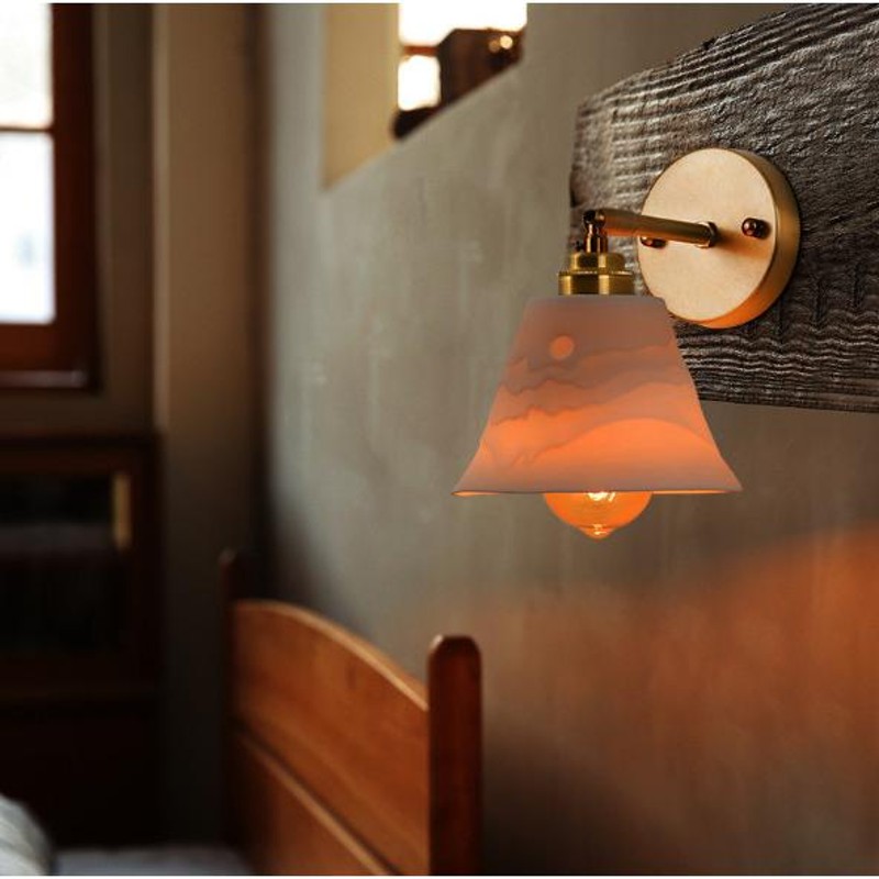 和風LED壁掛け灯 シンプルブラケットライト レトロ真鍮玄関照明