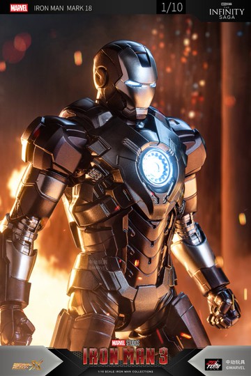 中動 鋼鐵人 Mark 18 7吋可動人偶