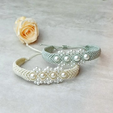 新娘手繩 客製化珍珠手繩  姊妹禮物  手繩 情人節禮物 TB054