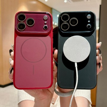 秒變18Promax 真液態硅膠 大視窗鏡頭全 包保護 無線充電 適用於iPhone 18 17 16 15Promax