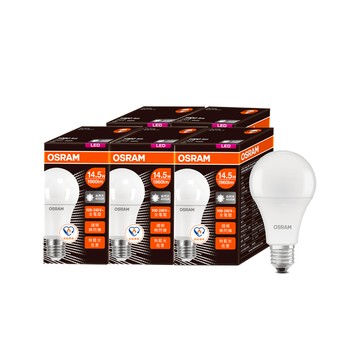 歐司朗 LED節標燈泡 14.5W 自然光 5入 LED燈泡