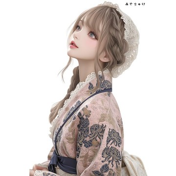 【9 月新品】07-144-0355 人物貼紙 幻想復古浪漫喫茶