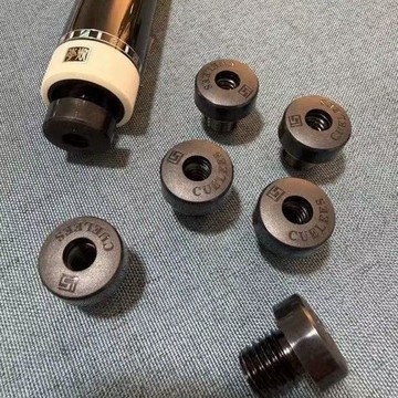 【撞球桿配件】撞球桿後堵 尾塞 後堵螺絲 桌球用品 撞球配件李斯檯球杆原廠尾堵帶標鋁合金橡膠後堵李斯通用