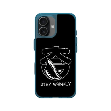 iPhone 17 Clear (相機按鈕) 夜幕藍 - KID - STAY WRINKLY-鯊魚KID款