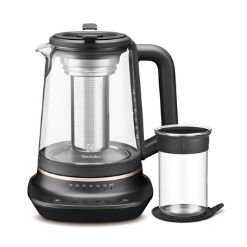 【Electrolux伊萊克斯】1.7公升玻璃智能溫控電茶壺 E7GK1-73BP_廠商直送