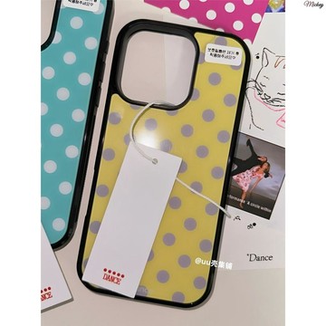 iphone防摔手機殼.古早韓系Ins個性百搭時尚波點適用iPhone16/Air17promax保護套蘋
