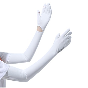 Reddot 紅點生活 加長冰絲全能防曬手袖套  冰絲白  1雙  57 x 9~14 x 9cm