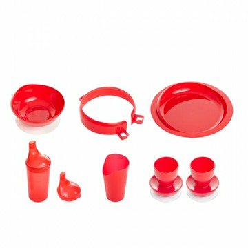 【立群】醫霸器材 標準型 紅色飲食輔具組 餐飲組