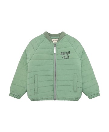 勇敢如虎綠色長袖防潑水外套98cm