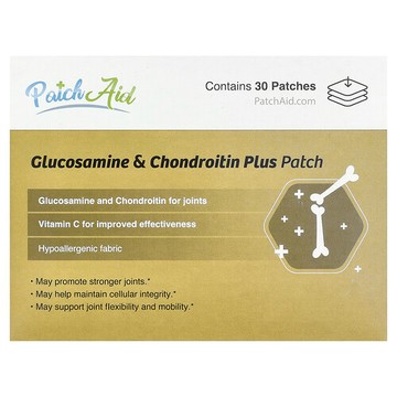 PatchAid, 氨基葡萄糖與軟骨素加強型貼片，30 片