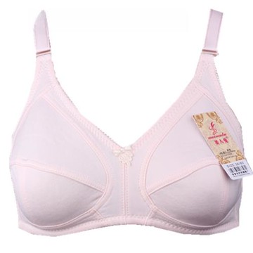 無鋼圈中老年文胸棉質文胸內衣夏季大碼媽媽胸罩 婦女薄款CD大杯