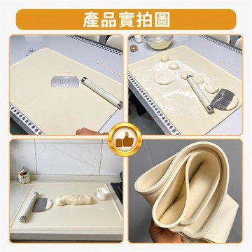 【Secaii設彩品牌店】矽膠揉麵墊40*60 加厚擀麵墊 家用不沾麵墊 廚房烘焙做麵（防滑耐高溫易清洗）