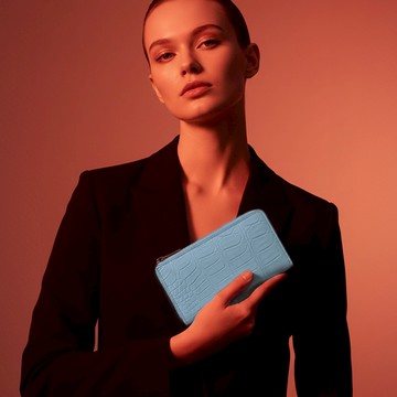 【M2nd】珍稀鱷魚腹皮迷你長夾(Y65D)