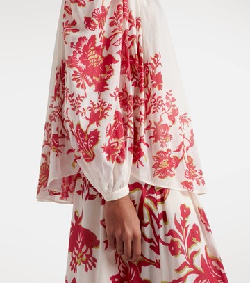 Etro Floral cotton voile blouse