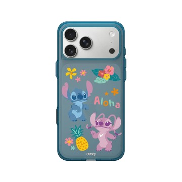 iPhone 17 Pro Max Clear (相機按鈕) 夜幕藍 - 迪士尼-史迪奇 Disney Stitch - 史迪奇 - 史迪奇與安琪