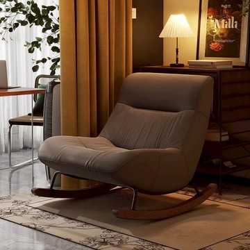 搖椅大人躺椅成人家用陽臺休閒懶人沙發椅客廳搖搖椅輕奢單人沙發