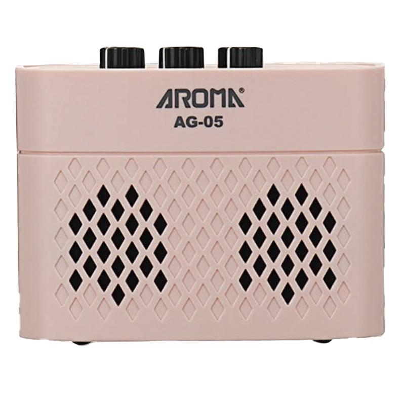 アロマ ブルートゥース搭載ギターアンプ コンパクトサイズ 小型 カラー：ピンク Aroma Bluetooth Electric Guitar Amp AG-05 Pink