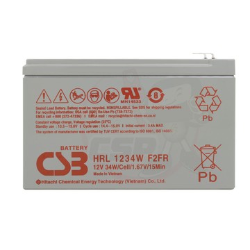 CSB 全新神戶電池 HRL1234WF2FR 12V34W 不斷電系統 UPS大廠指定 APC 科風 飛瑞台達 神戶電池