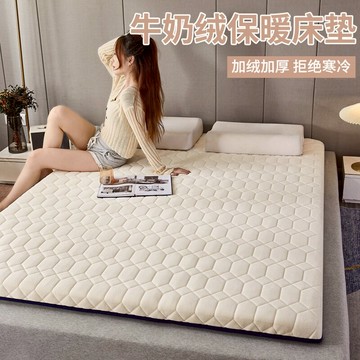 冬季床墊軟墊家用牛奶絨加厚榻榻米墊子學生宿舍單人褥子租房專用