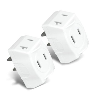 【聖岡科技Dr.AV】2入組TNT-822 日式 D型 三面插 (小三通)