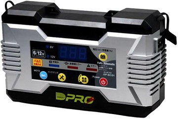 OMEGA PRO【日本代購】 全自動脈衝電池充電器 6V/12V專用微電腦控制OP-BC01