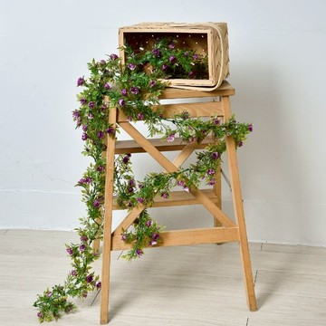 Meric Garden 仿真小玫瑰藤蔓_3色任選(3入/組) - 粉桃白玫瑰3入