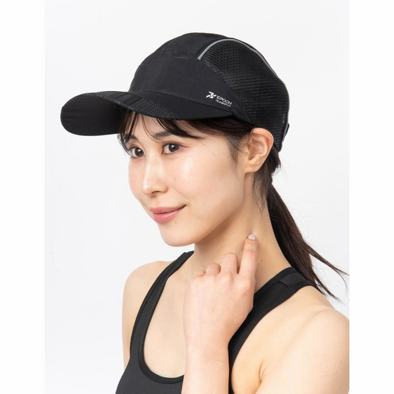ランニングキャップ 深め UPF50 UVカット メッシュ ジョギング