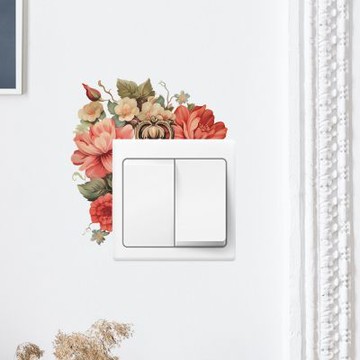 【MR.ZAKKA】創意萬用裝飾貼紙-植物主題 典雅氣質花朵 居家節慶布置 DIY可移式壁貼 無痕壁貼 牆貼