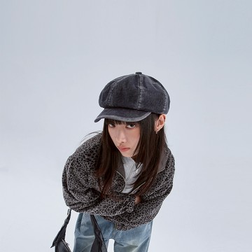 QUEENSHOP_F 女裝 復古燈芯絨洗水設計報童帽 兩色售 現+預 【07020979】