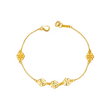Jove gold JoveGold 古典蕾絲黃金手鍊