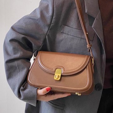 法國MK包包女2024新款高級質感真皮腋下小方包洋氣百搭單肩斜挎包