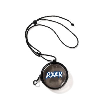 日本限定POLER HIGH&DRY PVC ROUND POUCH 透明圓形防水小包 / 黑