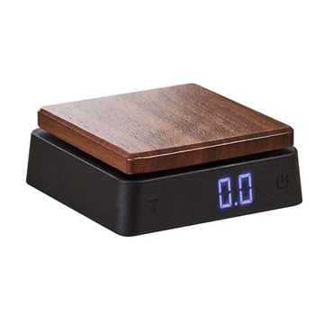 LifeShopping 胡桃木電子秤 非交易用秤 精度0.1g  500g  CAES0043  黑色/原木色